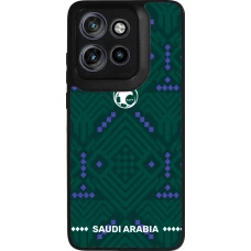 Motorola Moto S50 Case Hülle - Silikon schwarz Saudi Arabien 2026 personalisierbares Fussballtrikot