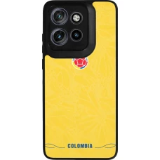 Motorola Moto S50 Case Hülle - Silikon schwarz Kolumbien 2026 personalisierbares Fussballtrikot