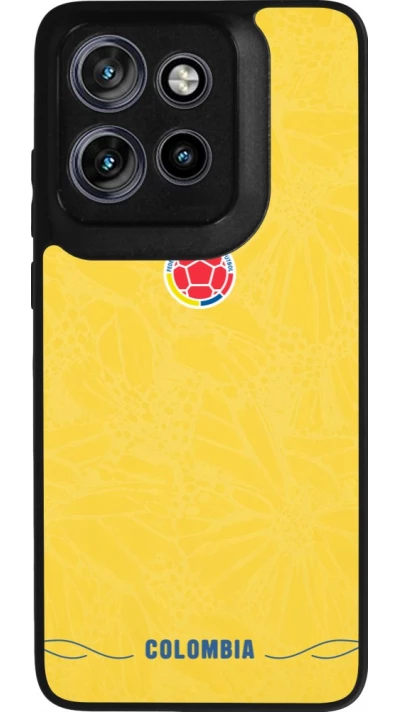 Motorola Moto S50 Case Hülle - Silikon schwarz Kolumbien 2026 personalisierbares Fussballtrikot
