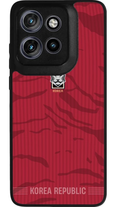 Motorola Moto S50 Case Hülle - Silikon schwarz Südkorea 2026 personalisierbares Fussballtrikot