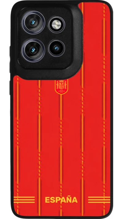 Motorola Moto S50 Case Hülle - Silikon schwarz Spanien 2026 personalisierbares Fussballtrikot