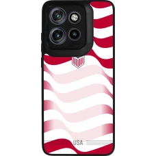 Motorola Moto S50 Case Hülle - Silikon schwarz Vereinigten Staaten 2026 personalisierbares Fussballtrikot