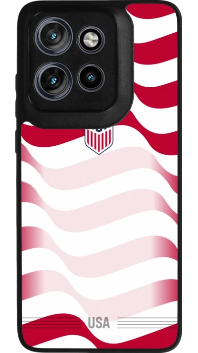 Motorola Moto S50 Case Hülle - Silikon schwarz Vereinigten Staaten 2026 personalisierbares Fussballtrikot