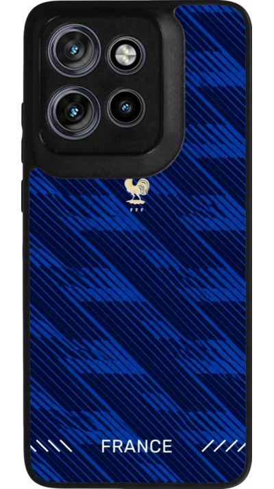 Motorola Moto S50 Case Hülle - Silikon schwarz Frankreich 2026 personalisierbares Fussballtrikot