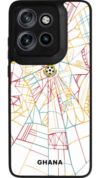 Motorola Moto S50 Case Hülle - Silikon schwarz Ghana 2026 personalisierbares Fussballtrikot