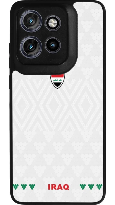 Motorola Moto S50 Case Hülle - Silikon schwarz Irak 2026 personalisierbares Fussballtrikot