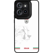 Motorola Moto S50 Case Hülle - Silikon schwarz Iran 2026 personalisierbares Fussballtrikot
