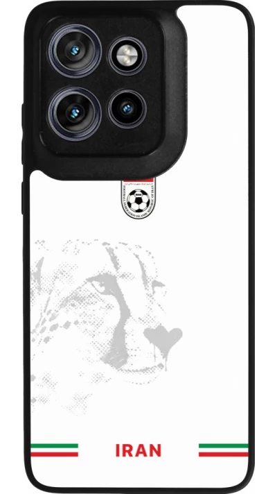Motorola Moto S50 Case Hülle - Silikon schwarz Iran 2026 personalisierbares Fussballtrikot