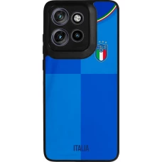 Motorola Moto S50 Case Hülle - Silikon schwarz Italien 2022 personalisierbares Fußballtrikot