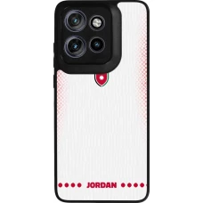 Motorola Moto S50 Case Hülle - Silikon schwarz Jordanien 2026 personalisierbares Fussballtrikot