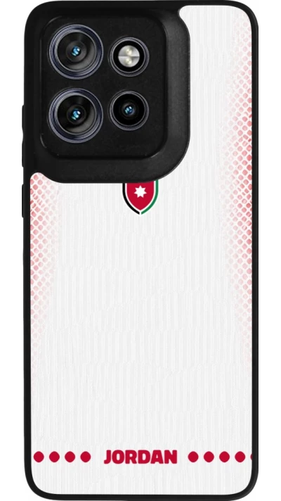 Motorola Moto S50 Case Hülle - Silikon schwarz Jordanien 2026 personalisierbares Fussballtrikot