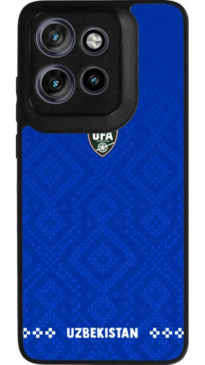 Motorola Moto S50 Case Hülle - Silikon schwarz Usbekistan 2026 personalisierbares Fussballtrikot