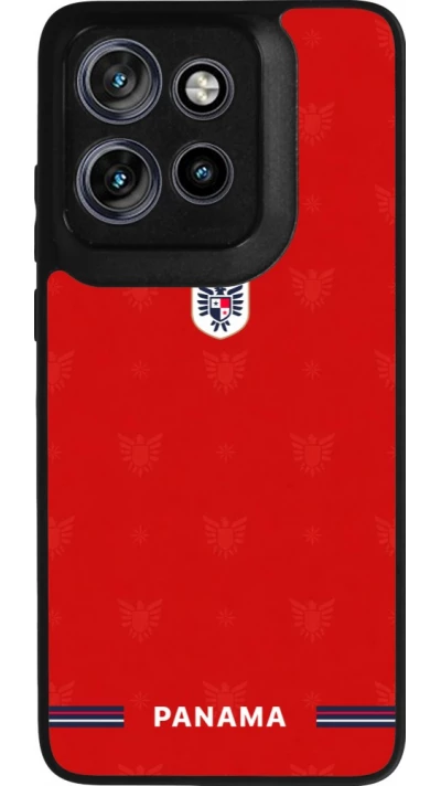Motorola Moto S50 Case Hülle - Silikon schwarz Panama 2026 personalisierbares Fussballtrikot
