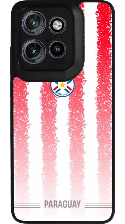 Motorola Moto S50 Case Hülle - Silikon schwarz Paraguay 2026 personalisierbares Fussballtrikot