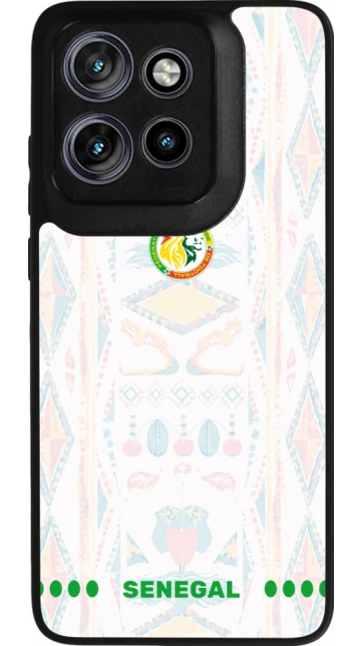 Coque Motorola Moto S50 - Silicone rigide noir Maillot de football Sénégal 2026 personnalisable