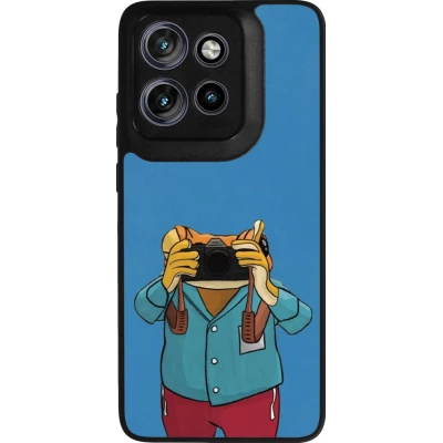 Coque Motorola Moto S50 - Silicone rigide noir Frog with camera DTMF