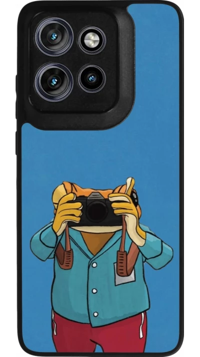 Coque Motorola Moto S50 - Silicone rigide noir Frog with camera DTMF