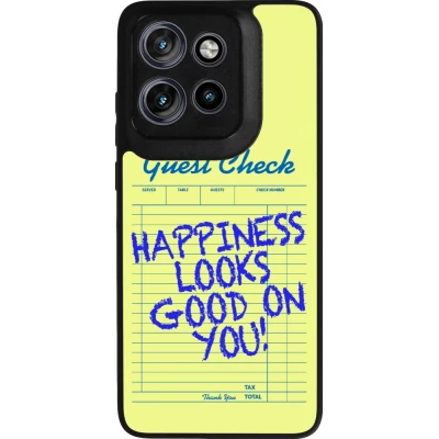 Coque Motorola Moto S50 - Silicone rigide noir Guest check 2026
