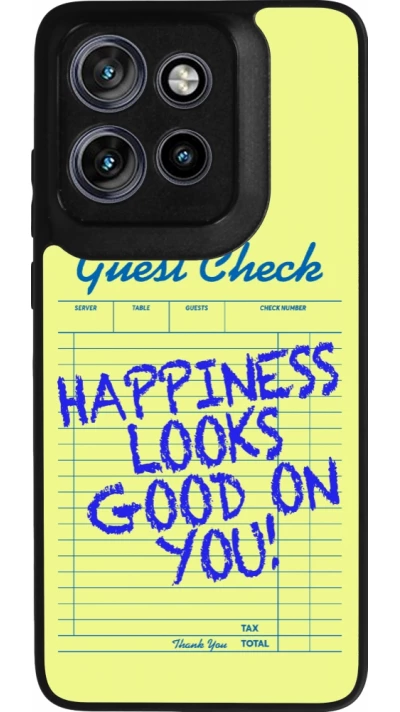 Coque Motorola Moto S50 - Silicone rigide noir Guest check 2026