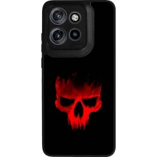 Coque Motorola Moto S50 - Silicone rigide noir Halloween 2023 scary skull