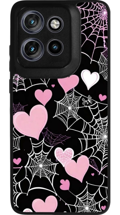 Coque Motorola Moto S50 - Silicone rigide noir Halloween 2024 girly
