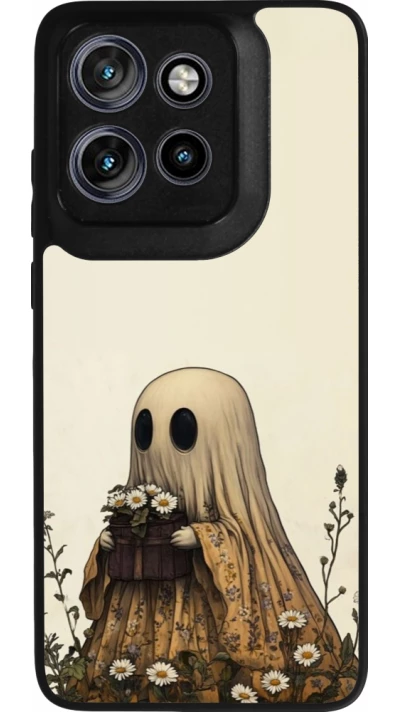 Coque Motorola Moto S50 - Silicone rigide noir Halloween 2025 Ghost gardener