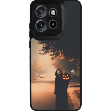 Coque Motorola Moto S50 - Silicone rigide noir Halloween 2025 Scream