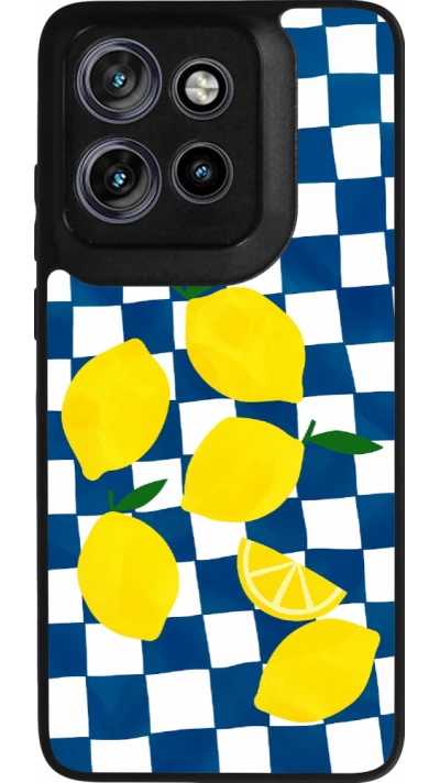 Coque Motorola Moto S50 - Silicone rigide noir Illustration lemons 2026