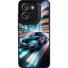 Motorola Moto S50 Case Hülle - Silikon schwarz BMW M4 Tokio Nacht
