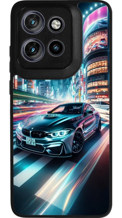 Motorola Moto S50 Case Hülle - Silikon schwarz BMW M4 Tokio Nacht