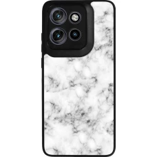 Coque Motorola Moto S50 - Silicone rigide noir Marble 01