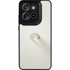 Coque Motorola Moto S50 - Silicone rigide noir Mini Rainbow Minimal