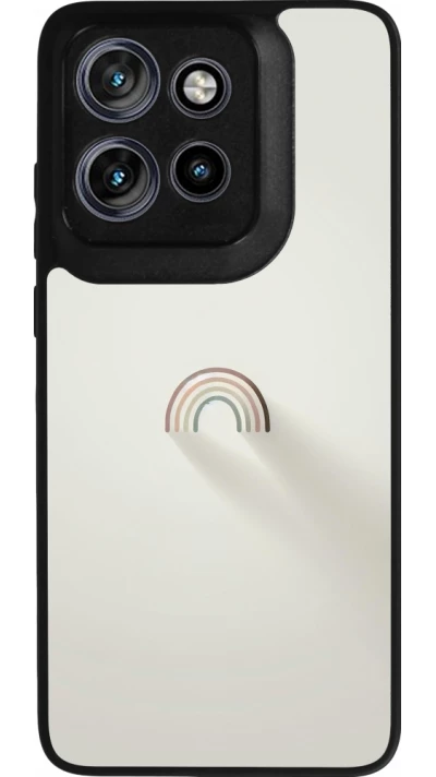 Coque Motorola Moto S50 - Silicone rigide noir Mini Rainbow Minimal