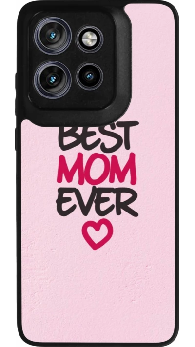 Coque Motorola Moto S50 - Silicone rigide noir Mom 2023 best Mom ever pink