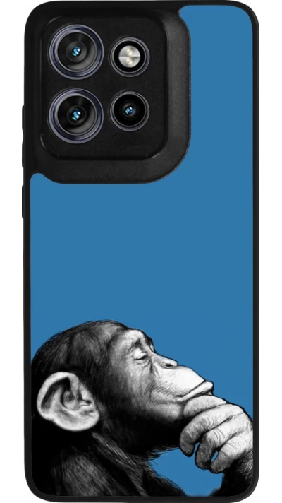Coque Motorola Moto S50 - Silicone rigide noir Monkey Pop Art