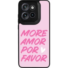 Coque Motorola Moto S50 - Silicone rigide noir More amor porfavor