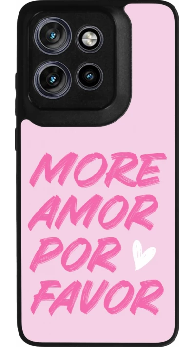 Coque Motorola Moto S50 - Silicone rigide noir More amor porfavor