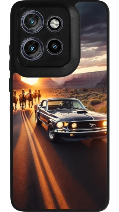 Coque Motorola Moto S50 - Silicone rigide noir Mustang 69 Grand Canyon