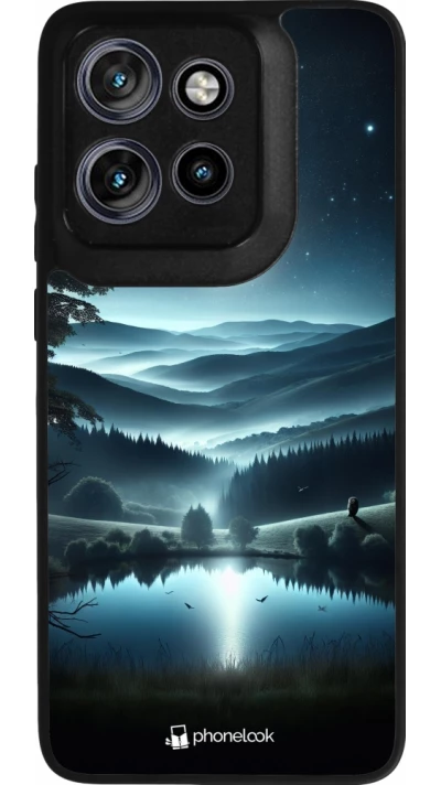 Coque Motorola Moto S50 - Silicone rigide noir Night Sky View