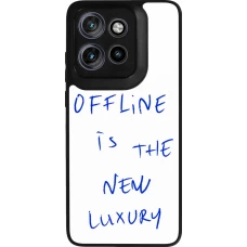 Coque Motorola Moto S50 - Silicone rigide noir Offline is the new luxury