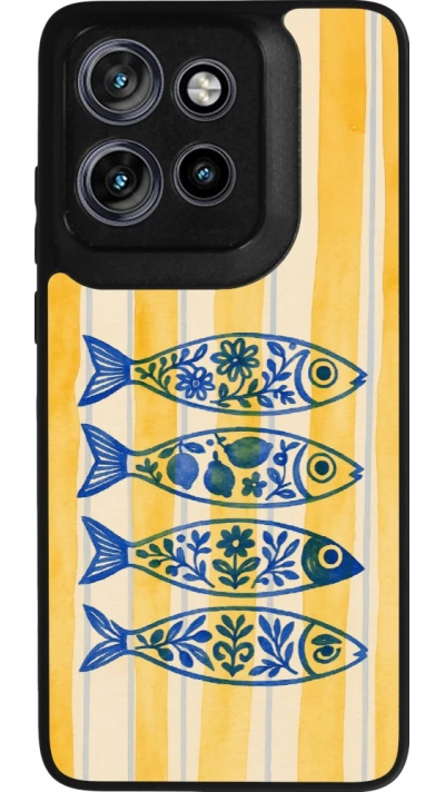 Coque Motorola Moto S50 - Silicone rigide noir Portuguese fish 2026