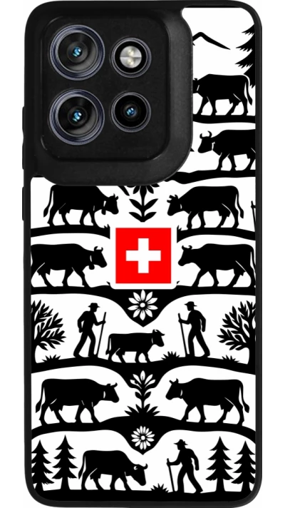 Coque Motorola Moto S50 - Silicone rigide noir Poya Suisse 3