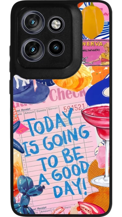 Coque Motorola Moto S50 - Silicone rigide noir Preppy Today is Going to be a good day