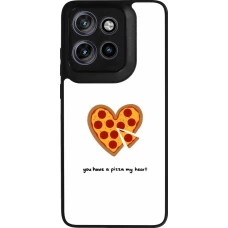 Coque Motorola Moto S50 - Silicone rigide noir Saint Valentines Day 26 You have my pizza heart