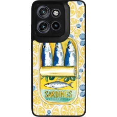 Motorola Moto S50 Case Hülle - Silikon schwarz Sardines in oil 2026