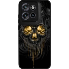 Motorola Moto S50 Case Hülle - Silikon schwarz Skull 02