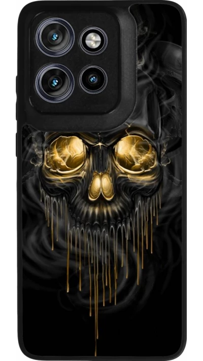 Coque Motorola Moto S50 - Silicone rigide noir Skull 02