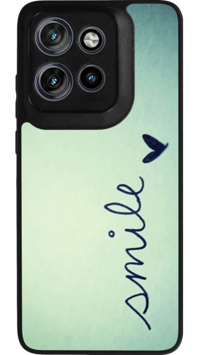 Coque Motorola Moto S50 - Silicone rigide noir Smile