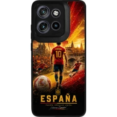 Motorola Moto S50 Case Hülle - Silikon schwarz Fussball Espanien splash 2026
