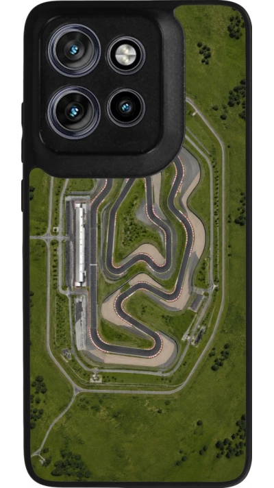 Coque Motorola Moto S50 - Silicone rigide noir Sports 2026 Circuit